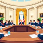 la maison-blanche organise une réunion exclusive entre banques et entreprises crypto pour discuter d'un compromis législatif crucial.