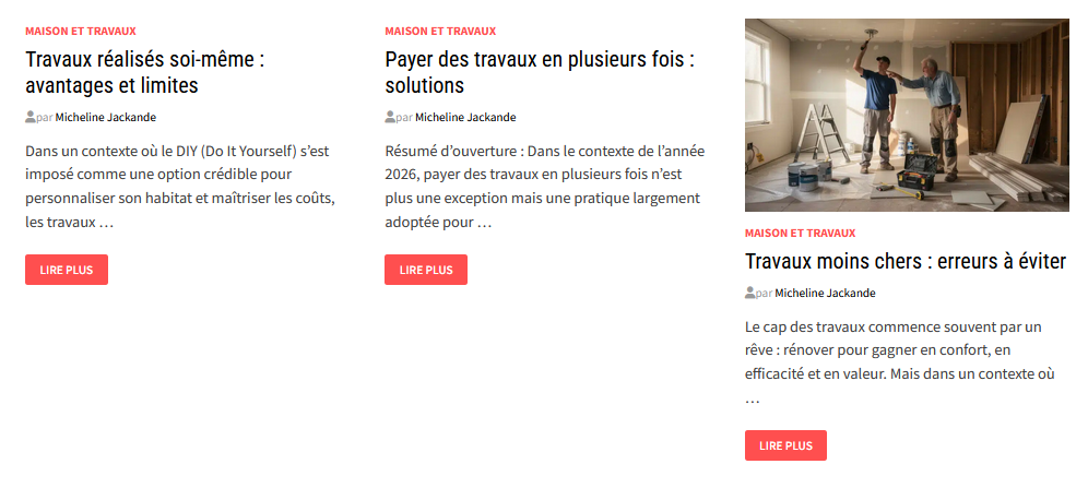 illustration d'articles concernant la maison & DIY sur le site gospi.fr