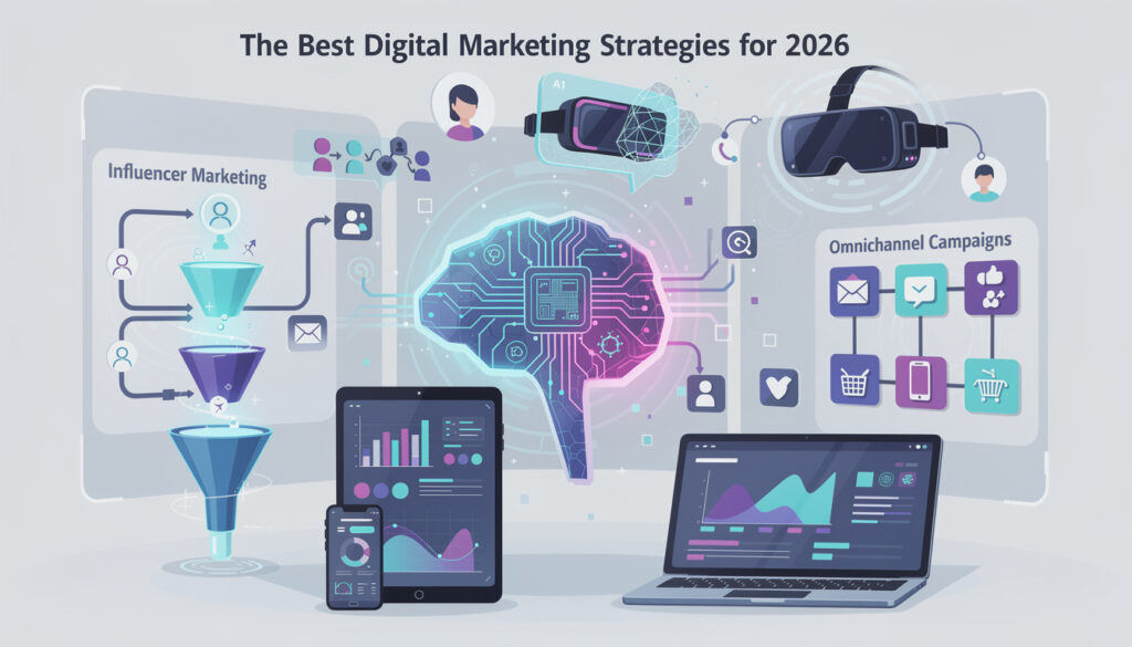 découvrez les meilleures stratégies de marketing digital pour 2026 afin d'optimiser votre présence en ligne et booster votre croissance.