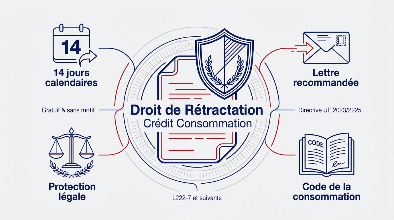 Formulaire de rétractation pour un crédit à la consommation